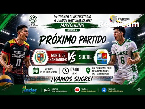 Sucre vs cauca :: 1er Torneo Clasificatorio a Juegos Nacionales 2027
