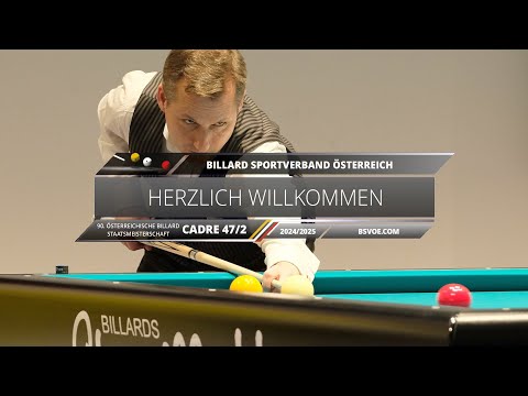 Cadre 47/2 Staatsmeisterschaft 2024/25 - Finaltag - Tisch 1