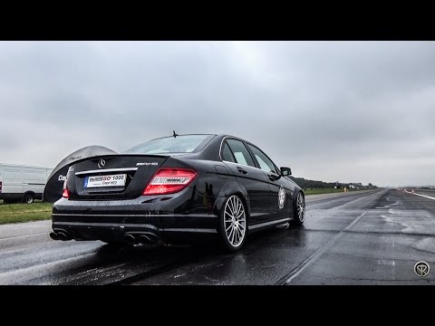Mercedes-Benz C63 AMG w/Fi Exhaust - BRUTAL ACCELERATIONS & LOUD REVS!😲
