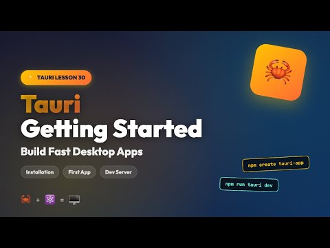 Tauri Tutorial: Build Your First Desktop App with Rust & JavaScript (2026)