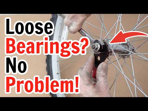 Part of a video titled How to Fix a Wobbly Bike Wheel: Step-by-Step Repair Guide - YouTube