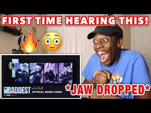 FIRST TIME REACTING TO K/DA - THE BADDEST ft. (G)I-DLE, Bea Miller, Wolftyla (Official Lyric Video)