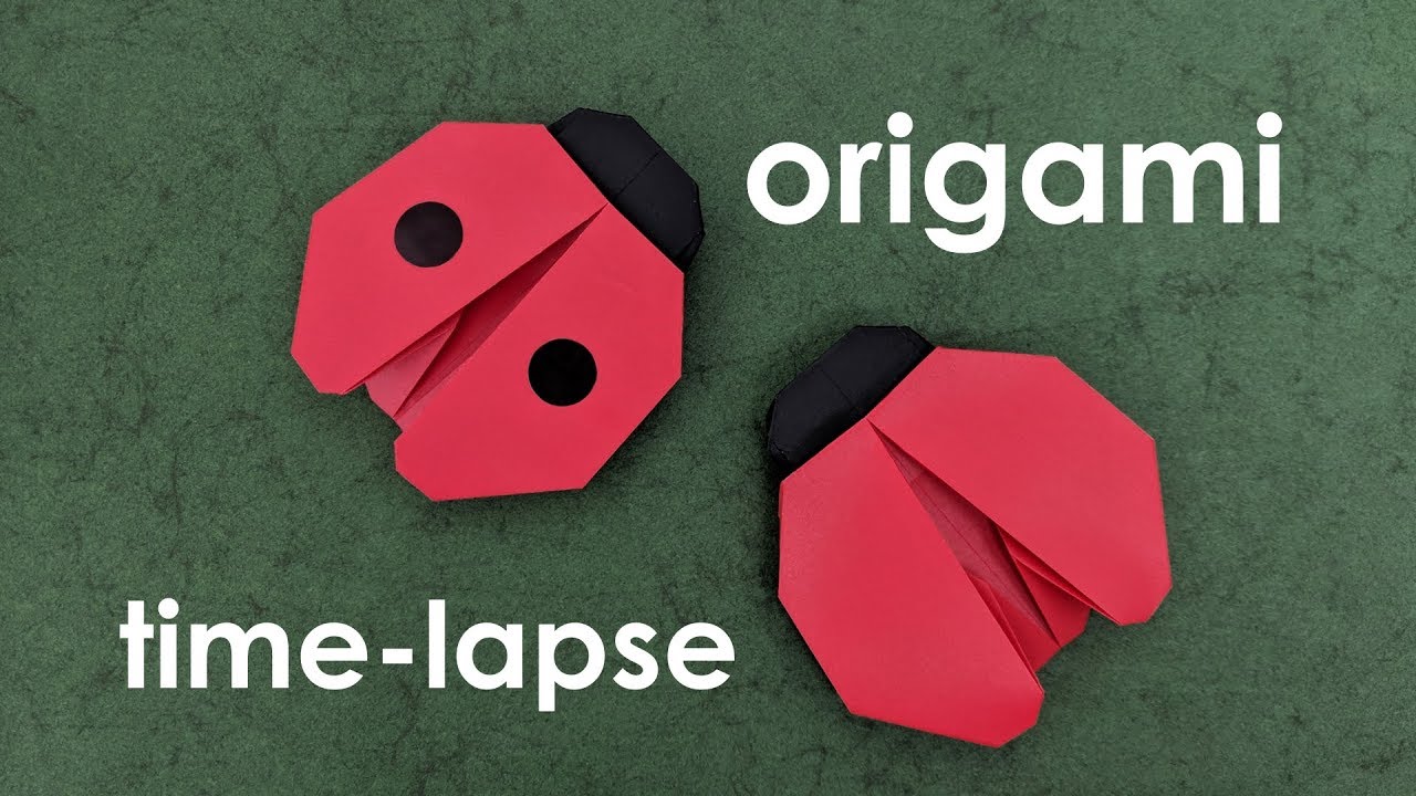 Origami Time-Lapse: Ladybug / Ladybird (Michał Kosmulski)