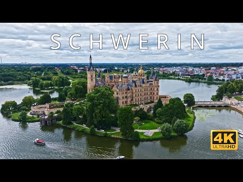 Schwerin , Germany 🇩🇪 | 4K Drone Footage (With Subtitles)