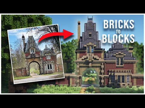 Minecraft : Victorian Gatehouse - "From Bricks to Blocks" - Minecraft Building Guide