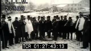 Vintage Groundhog Day (stock footage / archival footage)