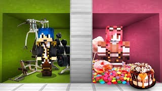 Minecraft ITA - STANZA MAGRA VS STANZA GRASSA!!