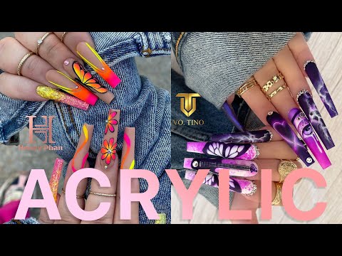 ✨271✨ 10+ Colorful Acrylic Nail Art Designs Tutorial Ideas