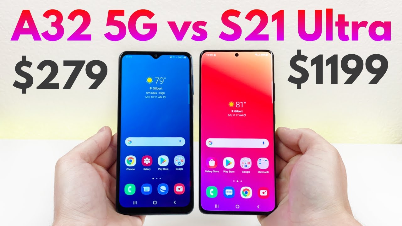 Samsung Galaxy A32 5G vs Samsung Galaxy S21 Ultra - Who Will Win?