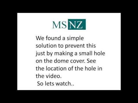 Tip To Remove Condensation From Security Dome IP Camera