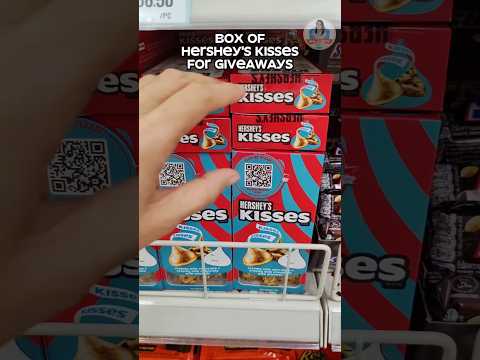 Hershey's Kisses - A box for Christmas gift ideas #chocolate #christmasgifts #christmas #shorts