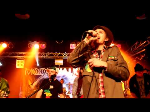 The Gleeman members jamming with Myztic Lion @ Steinegg (IT)