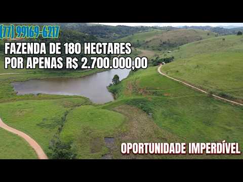 FAZENDA À VENDA NA BAHIA! 180 Hectares em Nova Canaã - Grande Oportunidade