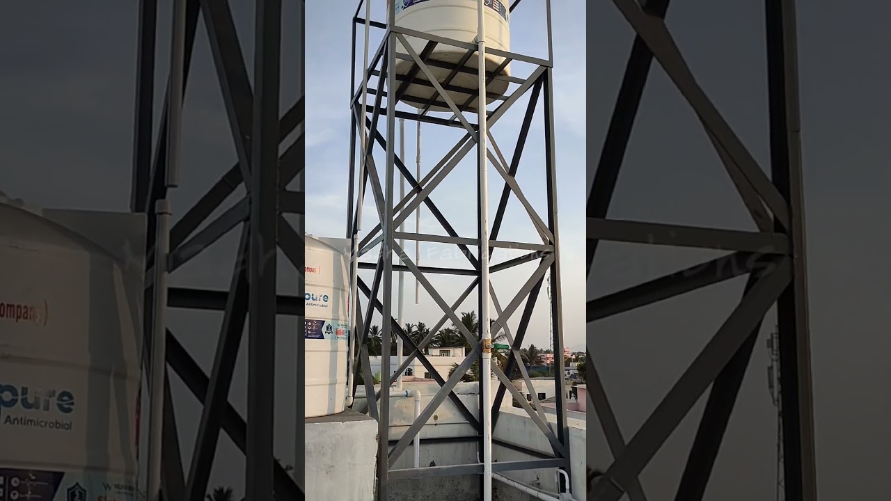 STANDS FOR WATER TANKS Construction| Metal Water tank stand #construction #architecturaldesign #home