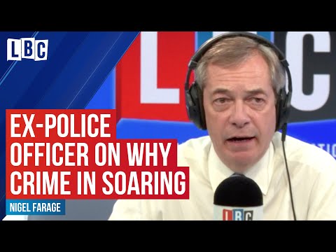 Ex-police officer tells Nigel Farage why crime rates are sky high