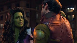 She-Hulk knocks Daredevil with thunderclap SHE-HULK EPISODE 8