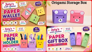 Four Easy Origami Paper Craft | DIY Paper Craft Tutorial for Beginners | School Project Idea 