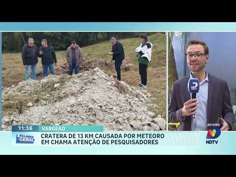 Asteroide que caiu em Vargeão há milhões de anos segue intrigando