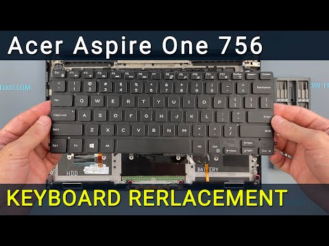 How to Replace Acer Aspire One 756 Keyboard | Fix Unresponsive Keys DIY Guide