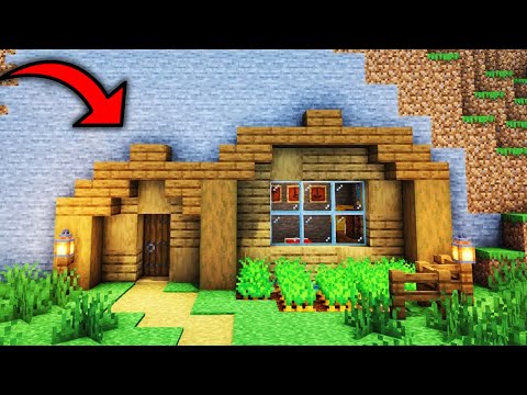 Minecraft Berghaus bauen Tutorial 1.21 - Haus im Berg bauen 1.21 Tutorial