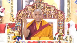 སྐབས་སོ་བདུན་པའི་སྨོན་ལམ་སྔོན་འགྲོའི་གསུང་ཆོས། མི་འགྱུར་རིན་པོ་ཆེའི་སྒོམ་ཁྲིད། ཉིན་གཉིས་པའི་སྔ་དྲོ།