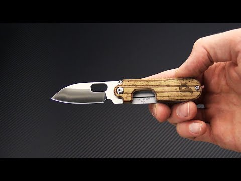 Blackfox Panchenko Bean Gen 2 Satin 440c Zebra Wood Slip Joint Knife For Sale