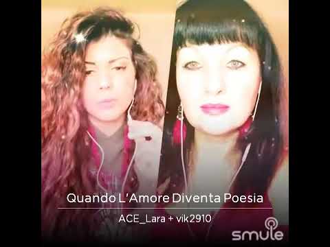 Quando l’amore diventa poesía