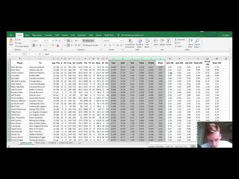 How to Project Player Stats for an Entire Season in Excel