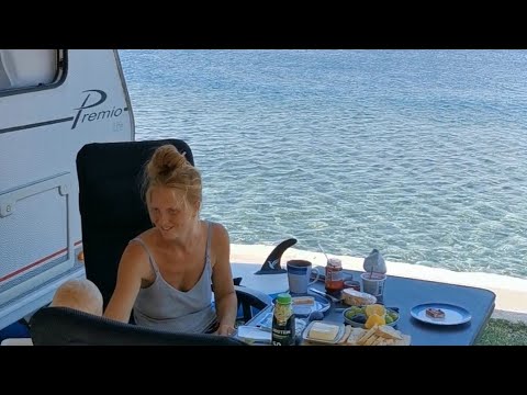 Wohnwagen Camping Urlaub Kroatien DIREKT AM MEER