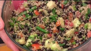 preview picture of video 'How to Make Quinoa Black Bean Salad'