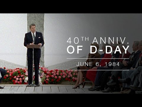 ronald reagan 40th anniversary d day speech central idea