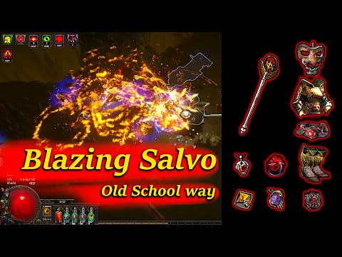 Fast and Fun Blazing Salvo build (Old School) - Path of Exile (3.19 Kalandra)