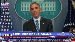 DOCTOR NEEDED: Reporter Gets Sick at President Obama&#39;s Year-End News Conference FNN