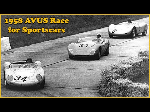 Thumbnail for 1958 AVUS Race for Sportscars by Maserati, Ferrari, ZiL, Porsche, Sports car, video, Car, Porsche 718, vide