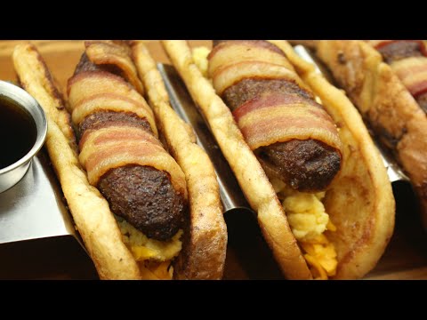 Sweet & Savory Breakfast Hot Dogs | Breakfast Hot Dog Recipe