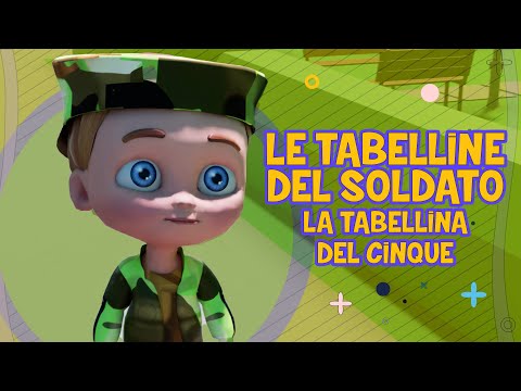 Tabellina del 5 - Le tabelline del soldato - baby dance - canzoni per bambini - musica per bimbi