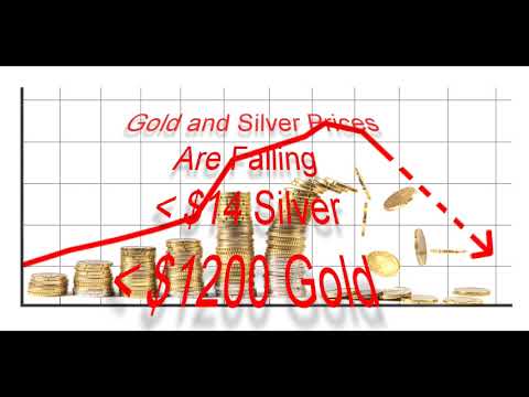 Why gold will fall below $1200 and silver below $14 again Video