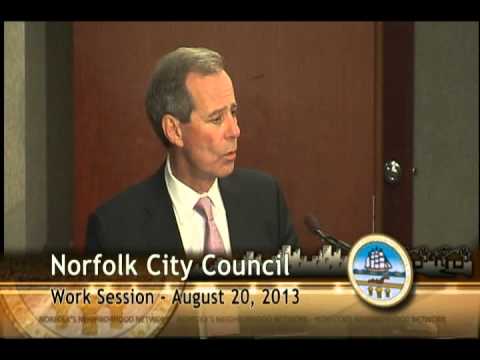 Work 08/20/13 Session pt. 1 - Norfolk City Council
