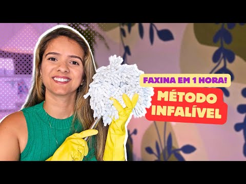 COMO LIMPAR A CASA INTEIRA EM 1 HORA! Método infalível para faxina rápida e eficiente