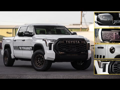 2022 Tundra Carbon Fiber Exterior Accessories + TRD Pro Bumper Caps (Door Handles, Mirrors + More)