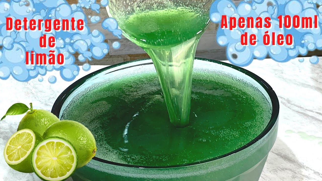 LEMON DETERGENT | WITH ONLY 100ml IF OIL I MADE 4 LITERS OF SOAP