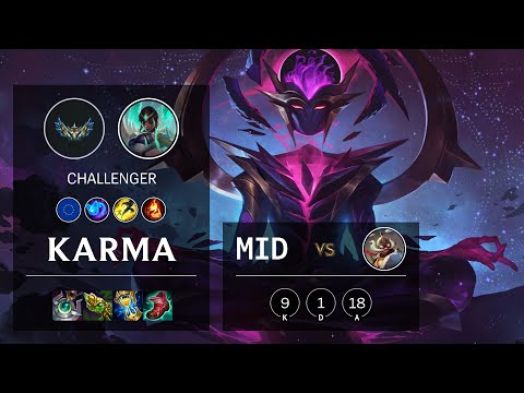 Karma Mid vs Corki - EUW Challenger Patch 12.4
