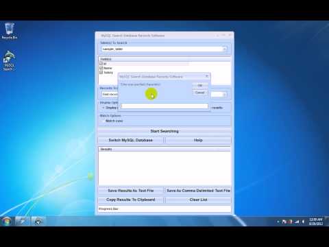 MySQL Search Database Records Software