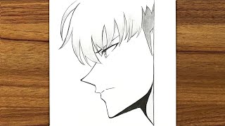 How to draw anime boy | Anime boy drawing | Easy anime drawing | Step by step anime drawing 