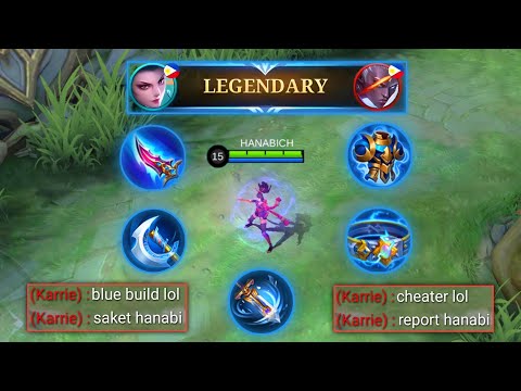 HANABI BLUE BUILD | ENEMY LAUGH AT MY BUILD! (ENEMY SHOCKED! 😱)
