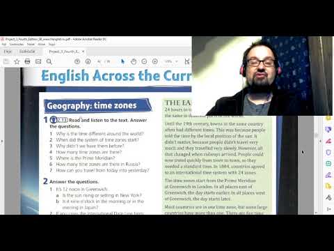 Project 3, Unit 3,  English Across the Curriculum, Time Zones