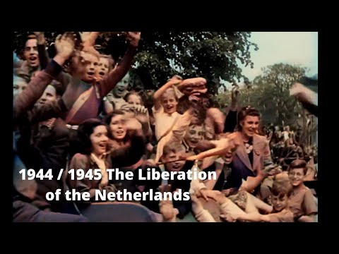 1944-1945 Liberation of the Netherlands / De bevrijding van Nederland (DeOldify)
