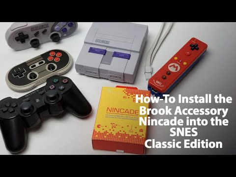 How To Install the Brook Accessory Nincade Wireless Controller Adapter For the SNES Classic Edition?