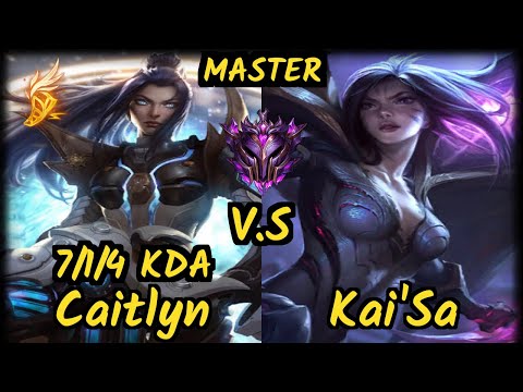 Freeze (CAITLYN) vs KAI'SA - 7/1/4 KDA BOTTOM ADC GAMEPLAY - EUW Ranked MASTER