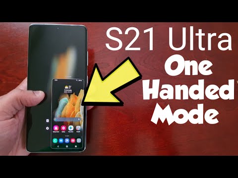 Samsung Galaxy S21 Ultra One Handed Mode Adjust Display Size For Easier Control Of Phone With 1 Hand